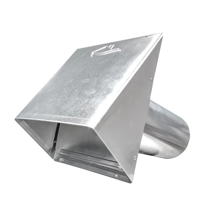AWM628 Aluminum Heavy Gauge Hood with flapper and 1/8-in Screen Product Image
