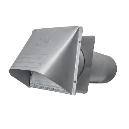 GWM424 P-Tanium™ Galvanized Wide Mouth Hood with Flapper and 1/4-in Screen Product Image