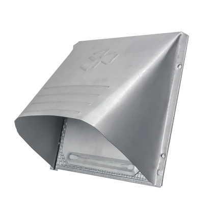 GWM428 P-Tanium™ Galvanized Wide Mouth Hood with Flapper and 1/8-in Screen Product Image