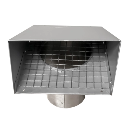 GWM602 Mill Finish Galvanized Heavy Gauge Hood with 1/2-in x 1/2-in Screen Product Image