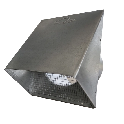GWM604 Mill Finish Galvanized Heavy Gauge Hood with 1/4-in x 1/4-in Screen  Product Image