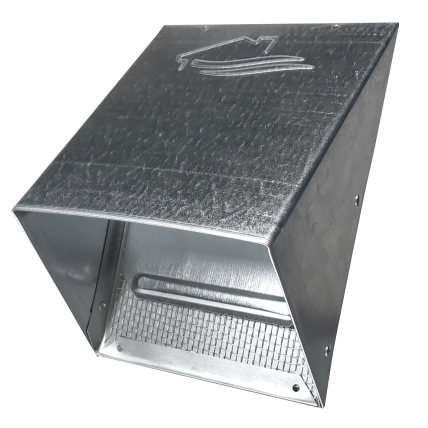 GWM628 Mill Finish Galvanized Heavy Gauge Hood with Flapper and 1/8-in Screen Product Image