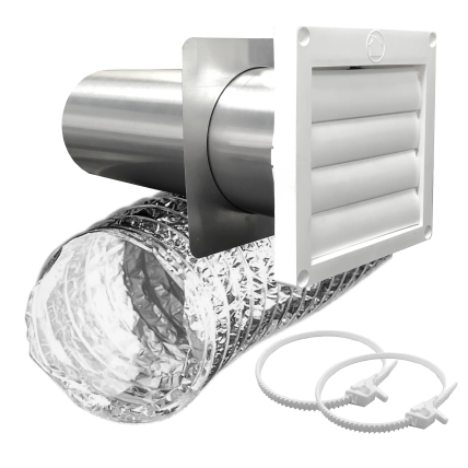 WHK Wall Hood Kit Foil Bath Fan Vent Kit Product Image