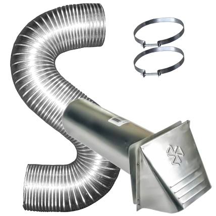 WHK Wall Hood Kit Aluminum Duct with Hood Product Image