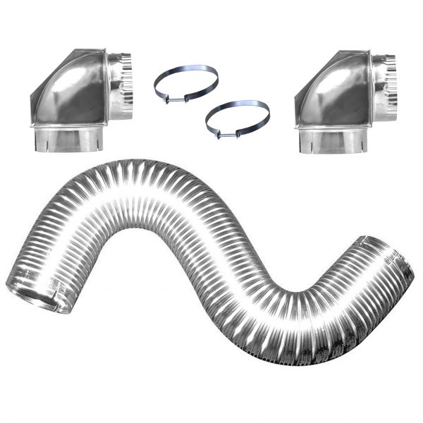 All Metal Dryer Vent Kits with Elbows