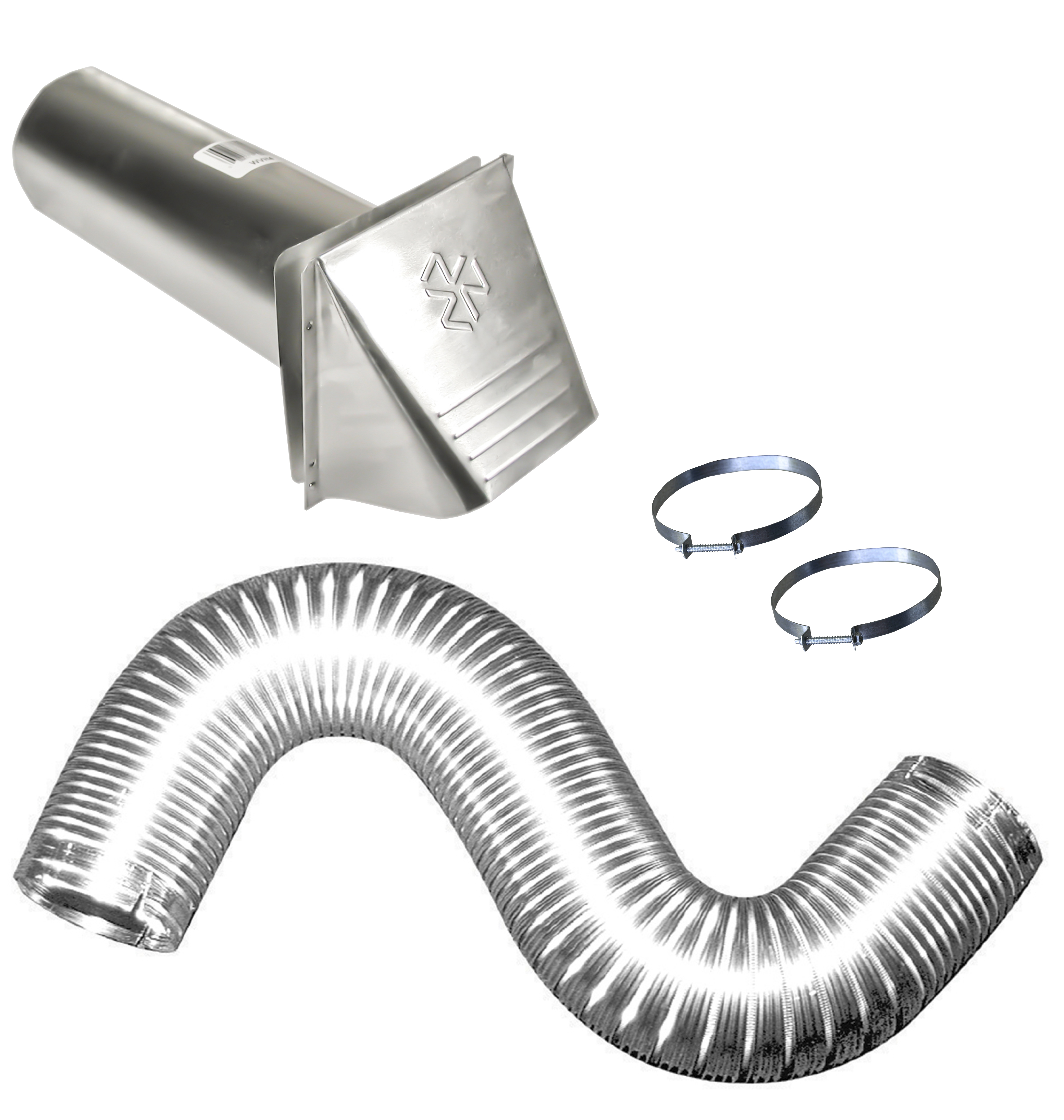Builders Best 080117 Universal Dryer Complete Vent Kit Venting Elbow Swivel Cuff