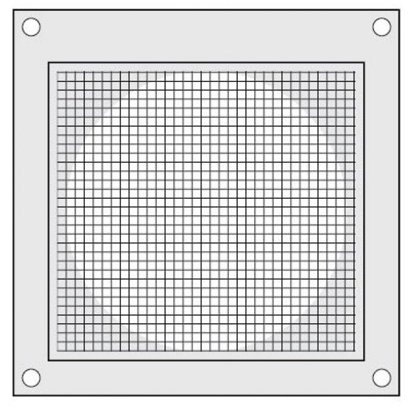 PML328 Louvered Hood with 1/8" wire screen