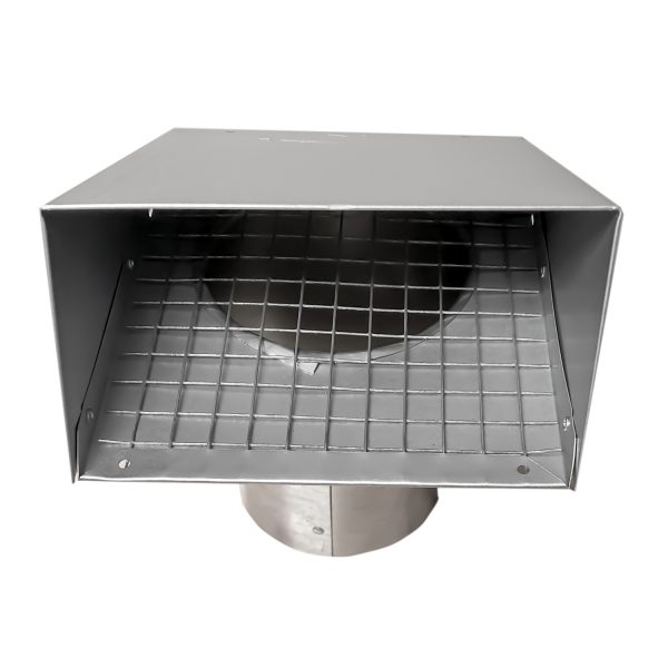GWM602 Galvanized Wide Mouth Heavy Hood with 1/2" screen