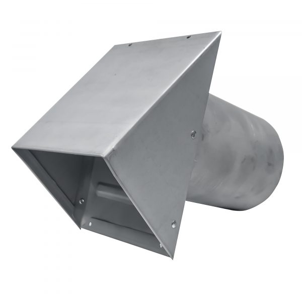 GWM730 P-Tanium™ Galvanized Wide Mouth Heavy Hood with Spring Flapper